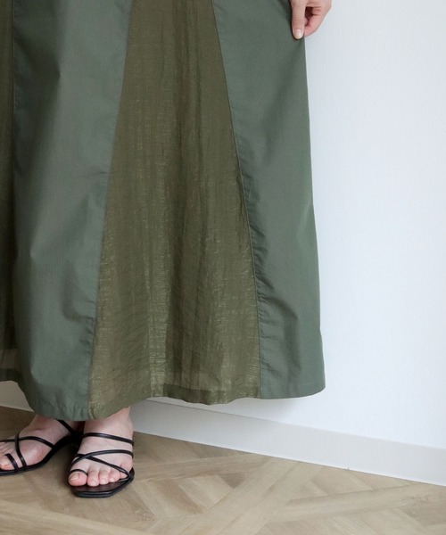 vingtrois（バントロア）の「【vingtrois】シアー切り替えロングキャミワンピース（ワンピース・レディース・ブラウン/カーキ/ブラック・M）」の20枚目の写真