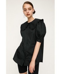 SLY | RUFFLE COLLAR BL/ラッフルカラーブラウス(シャツ/ブラウス)