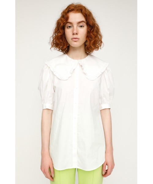 SLY（スライ）の「RUFFLE COLLAR BL/ラッフルカラーブラウス（シャツ/ブラウス・レディース・ホワイト/マルチ/ブラック・FREE）」の12枚目の写真