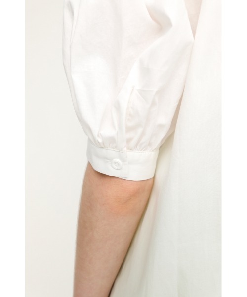 SLY（スライ）の「RUFFLE COLLAR BL/ラッフルカラーブラウス（シャツ/ブラウス・レディース・ホワイト/マルチ/ブラック・FREE）」の5枚目の写真