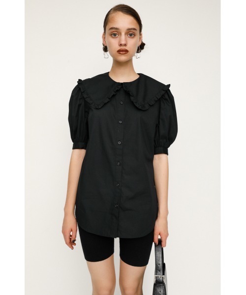 SLY（スライ）の「RUFFLE COLLAR BL/ラッフルカラーブラウス（シャツ/ブラウス・レディース・ホワイト/マルチ/ブラック・FREE）」の13枚目の写真