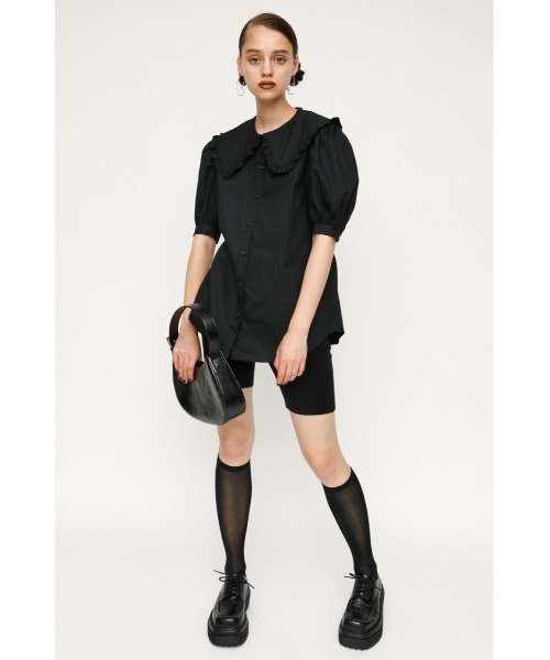 SLY（スライ）の「RUFFLE COLLAR BL/ラッフルカラーブラウス（シャツ/ブラウス・レディース・ホワイト/マルチ/ブラック・FREE）」の18枚目の写真