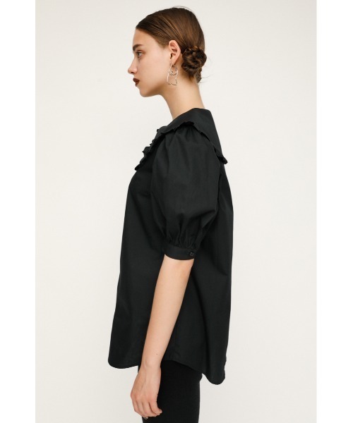 SLY（スライ）の「RUFFLE COLLAR BL/ラッフルカラーブラウス（シャツ/ブラウス・レディース・ホワイト/マルチ/ブラック・FREE）」の21枚目の写真