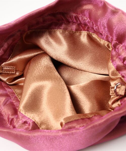 TINA:JOJUN(ティーナジョジュン)の「シアー ポーチバック TINA:JOJUN(ハンドバッグ・レディース・ピンク/チャコール・F)」の11枚目の写真