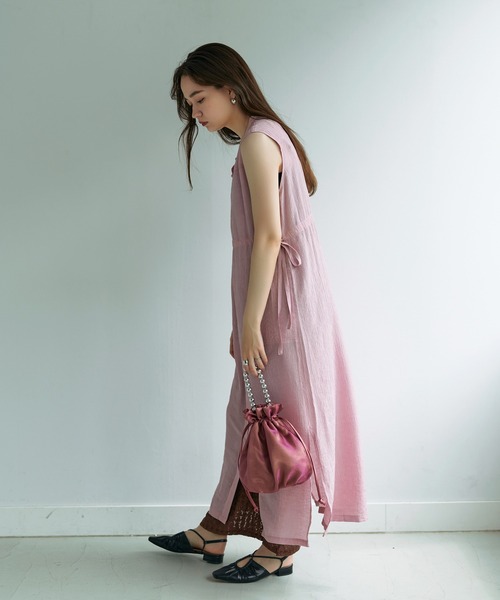 TINA:JOJUN(ティーナジョジュン)の「シアー ポーチバック TINA:JOJUN(ハンドバッグ・レディース・ピンク/チャコール・F)」の18枚目の写真