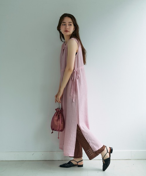 TINA:JOJUN(ティーナジョジュン)の「シアー ポーチバック TINA:JOJUN(ハンドバッグ・レディース・ピンク/チャコール・F)」の16枚目の写真