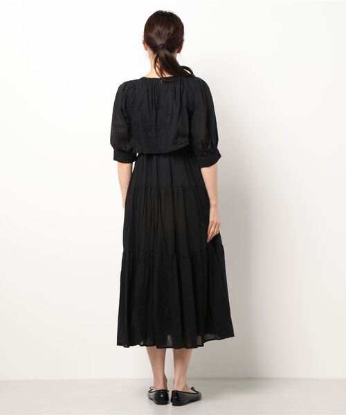 rps（アールピーエス）の「レイヤー風ティアードワンピース（ワンピース・レディース・ブラック/ライトカーキ・M）」の14枚目の写真