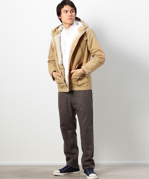 coen（コーエン）の「裏ボアマリンパーカー（マウンテンパーカー・メンズ・ネイビー/ベージュ・MEDIUM/LARGE/X-LARGE/SMALL）」の15枚目の写真