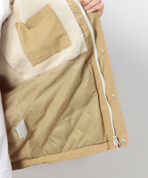 coen（コーエン）の「裏ボアマリンパーカー（マウンテンパーカー・メンズ・ネイビー/ベージュ・MEDIUM/LARGE/X-LARGE/SMALL）」の7枚目の写真