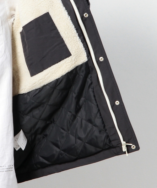 coen（コーエン）の「裏ボアマリンパーカー（マウンテンパーカー・メンズ・ネイビー/ベージュ・MEDIUM/LARGE/X-LARGE/SMALL）」の18枚目の写真