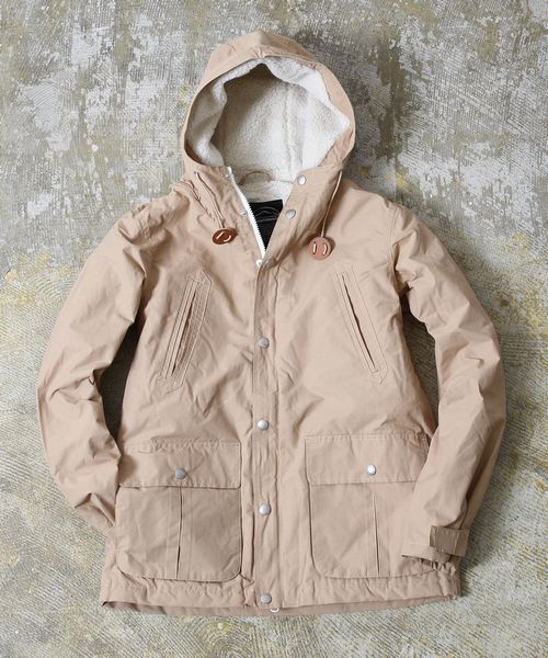 coen（コーエン）の「裏ボアマリンパーカー（マウンテンパーカー・メンズ・ネイビー/ベージュ・MEDIUM/LARGE/X-LARGE/SMALL）」の20枚目の写真