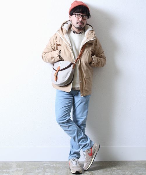 coen（コーエン）の「裏ボアマリンパーカー（マウンテンパーカー・メンズ・ネイビー/ベージュ・MEDIUM/LARGE/X-LARGE/SMALL）」の21枚目の写真