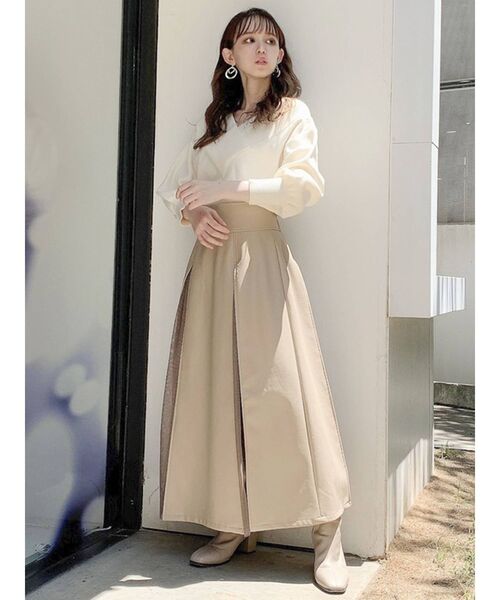 dazzlin(ダズリン)の「Vリブネックニットトップス(ニット/セーター・レディース・ブラック/グレー/オフホワイト/ピンク/ブルー/グリーン/ブラウン・FREE)」の20枚目の写真