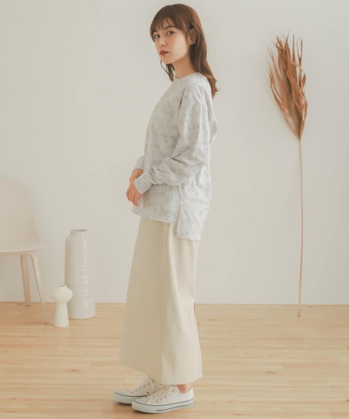 SENSE OF PLACE by URBAN RESEARCH（センスオブプレイスバイアーバンリサーチ）の「タイダイロングTシャツ（Tシャツ/カットソー・レディース・ベージュ系その他/パープル系その他・ONE）」の9枚目の写真