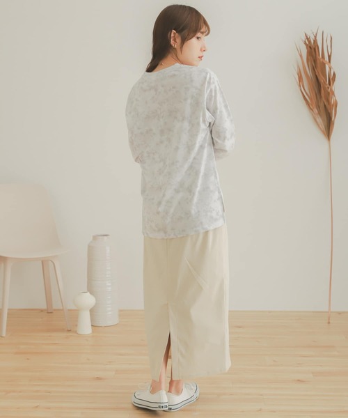 SENSE OF PLACE by URBAN RESEARCH（センスオブプレイスバイアーバンリサーチ）の「タイダイロングTシャツ（Tシャツ/カットソー・レディース・ベージュ系その他/パープル系その他・ONE）」の11枚目の写真