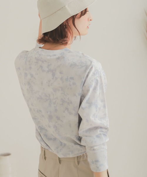 SENSE OF PLACE by URBAN RESEARCH（センスオブプレイスバイアーバンリサーチ）の「タイダイロングTシャツ（Tシャツ/カットソー・レディース・ベージュ系その他/パープル系その他・ONE）」の16枚目の写真