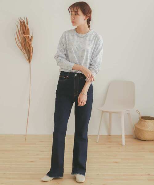 SENSE OF PLACE by URBAN RESEARCH（センスオブプレイスバイアーバンリサーチ）の「タイダイロングTシャツ（Tシャツ/カットソー・レディース・ベージュ系その他/パープル系その他・ONE）」の21枚目の写真