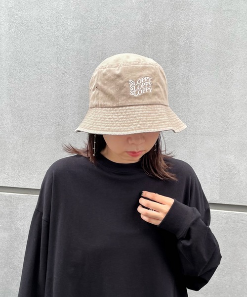WHO'S WHO gallery(フーズフーギャラリー)の「【SLOPPY/スロッピー】バケハ(ハット・レディース・ブラック/グリーン/ベージュ・FREE)」の1枚目の写真