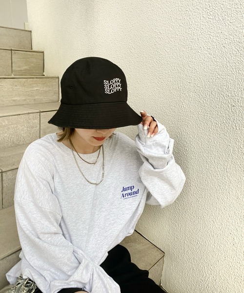 WHO'S WHO gallery(フーズフーギャラリー)の「【SLOPPY/スロッピー】バケハ(ハット・レディース・ブラック/グリーン/ベージュ・FREE)」の2枚目の写真