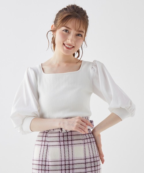 BE RADIANCE(ビーラディエンス)の「ベルト付チェックツイードスカート(スカート・レディース・ベージュ/ピンク・FREE)」の10枚目の写真