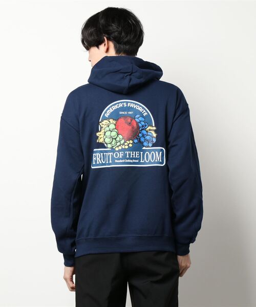 FRUIT OF THE LOOM(フルーツオブザルーム)の「SOUVENIRプルオーバーパーカー / ユニセックス / ブランドロゴ / カジュアル(パーカー・メンズ・ブラック/ホワイト/グレー/ネイビー・L/S/XL/M)」の8枚目の写真