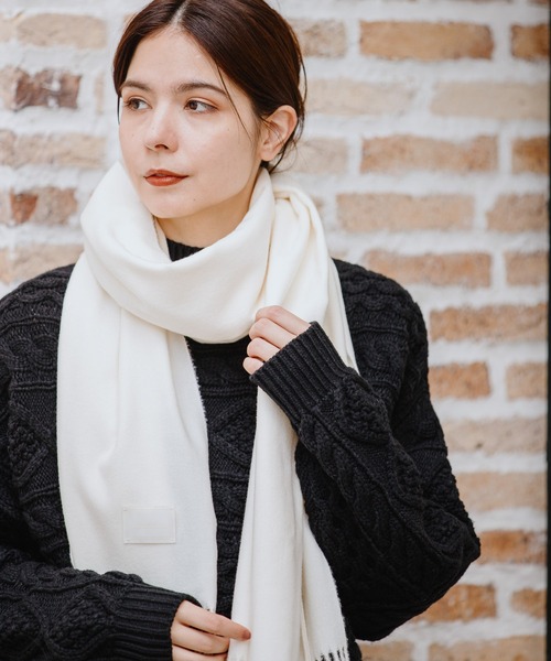 niko and...(ニコアンド)の「オリジナルメランジ風ストール(ストール/ショール・レディース・ホワイト/ライトグレー/モカ/ベージュ/グリーン/イエロー/ピンク・0)」の2枚目の写真