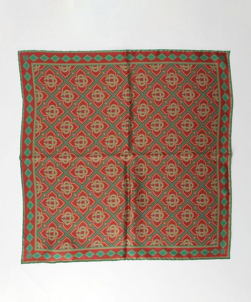 Casablanca（カサブランカ）の「＜Casablanca(カサブランカ)＞ DIAMOND MONO/スカーフ（バンダナ/スカーフ・メンズ・ワインレッド・FREE）」の2枚目の写真