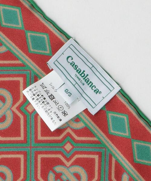 Casablanca（カサブランカ）の「＜Casablanca(カサブランカ)＞ DIAMOND MONO/スカーフ（バンダナ/スカーフ・メンズ・ワインレッド・FREE）」の5枚目の写真