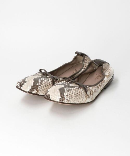 K.Spin(ケースピン)の「<K.Spin(ケースピン)> スクエア フラット シューズ パイソン(バレエシューズ・レディース・その他1・38/36/37)」の4枚目の写真