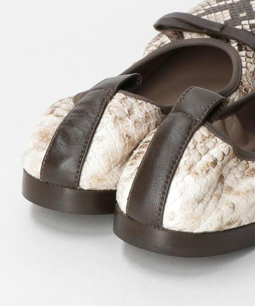 K.Spin(ケースピン)の「<K.Spin(ケースピン)> スクエア フラット シューズ パイソン(バレエシューズ・レディース・その他1・38/36/37)」の7枚目の写真