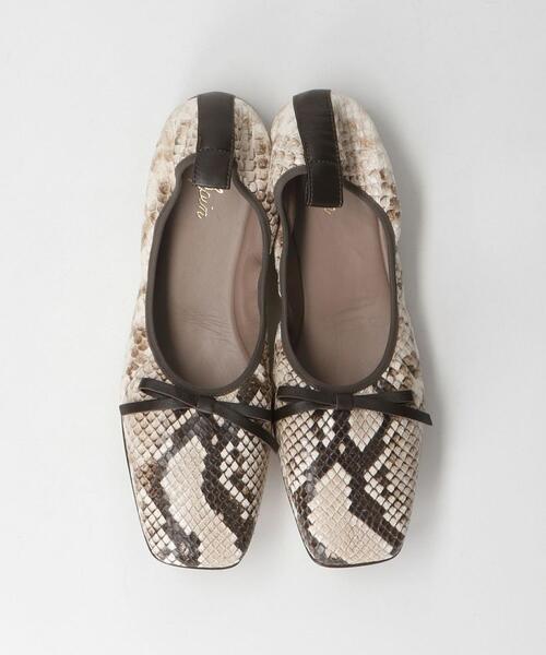 K.Spin(ケースピン)の「<K.Spin(ケースピン)> スクエア フラット シューズ パイソン(バレエシューズ・レディース・その他1・38/36/37)」の8枚目の写真