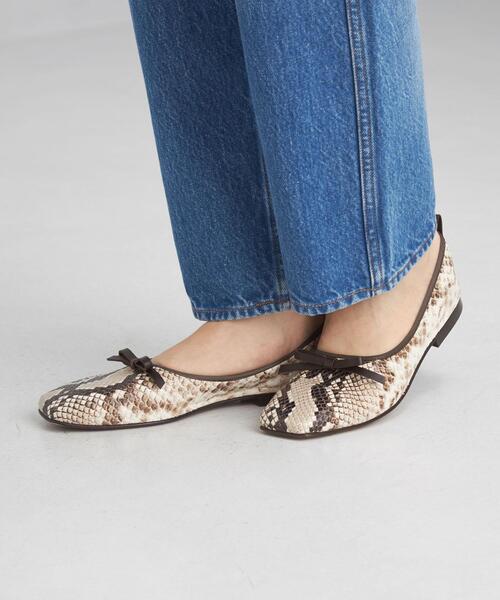 K.Spin(ケースピン)の「<K.Spin(ケースピン)> スクエア フラット シューズ パイソン(バレエシューズ・レディース・その他1・38/36/37)」の9枚目の写真