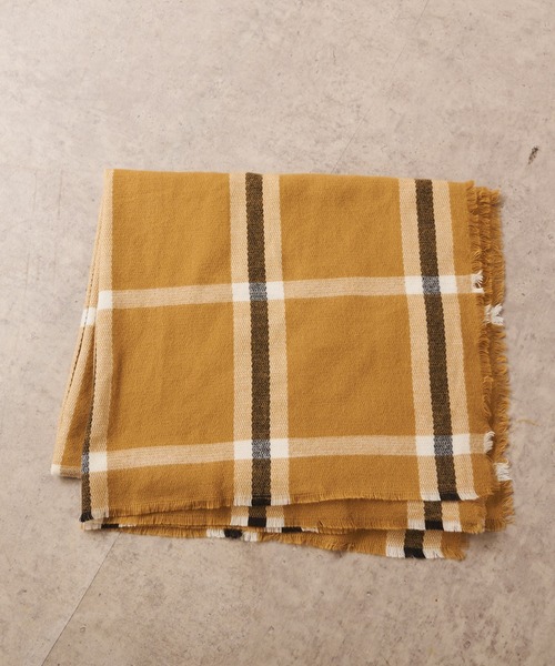 Casselini（キャセリーニ）の「【Casselini/キャセリーニ】チェックストール（マフラー・レディース・ベージュ/アイボリー・ONE SIZE）」の15枚目の写真