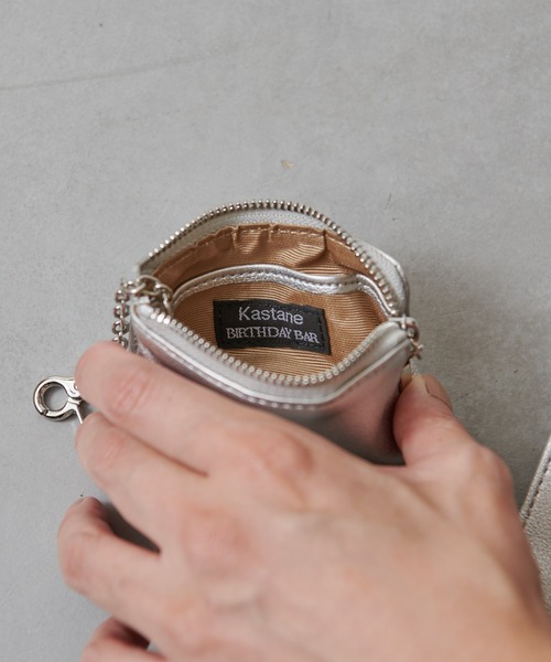 BIRTHDAY BAR（バースデイバー）の「【kolors like you】Kastaneコラボ　モバイル & カードケース ショルダー / カスタネ（スマホケース/カバー・レディース・シルバー/グリーン/アイボリー・フリー）」の5枚目の写真