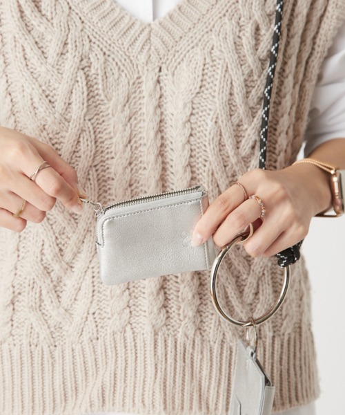 BIRTHDAY BAR（バースデイバー）の「【kolors like you】Kastaneコラボ　モバイル & カードケース ショルダー / カスタネ（スマホケース/カバー・レディース・シルバー/グリーン/アイボリー・フリー）」の16枚目の写真