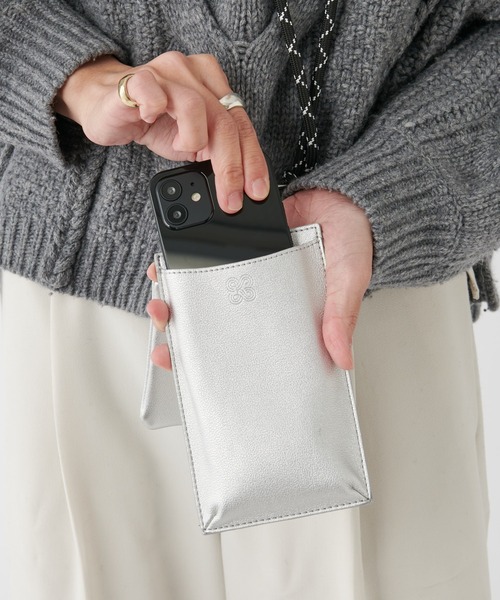 BIRTHDAY BAR（バースデイバー）の「【kolors like you】Kastaneコラボ　モバイル & カードケース ショルダー / カスタネ（スマホケース/カバー・レディース・シルバー/グリーン/アイボリー・フリー）」の22枚目の写真