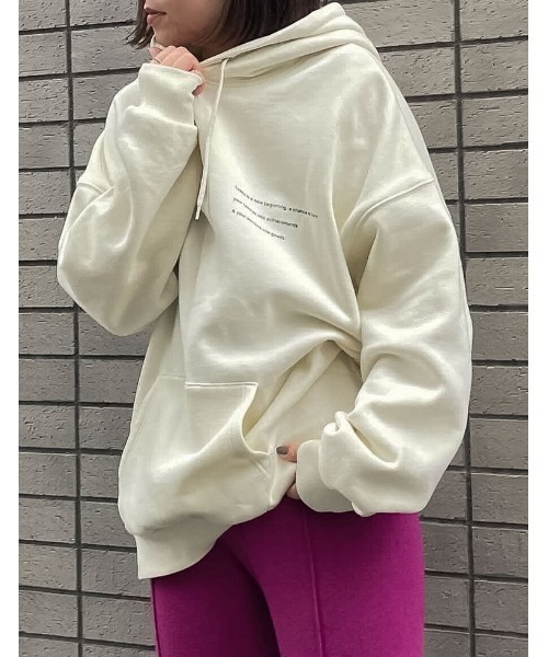 パーカー 「IWU（アイダブリュー）」ユニセックスUSAコットン裏起毛ロゴフーディ レディース メンズ IWU（アイダブリュー）]ユニセックスUSAコットン裏起毛ロゴ