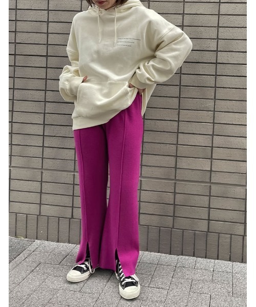 IWU（アイダブリュー）]ユニセックスUSAコットン裏起毛ロゴ