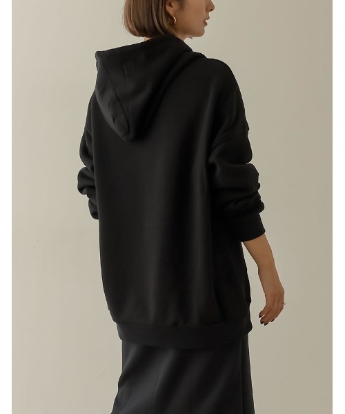 Re:EDIT（リエディ）の「[IWU（アイダブリュー）]ユニセックスUSAコットン裏起毛ロゴフーディ（パーカー・レディース・杢グレー/アイボリー/ベージュ/モカ/ブラック・SMALL/LARGE/MEDIUM）」の22枚目の写真