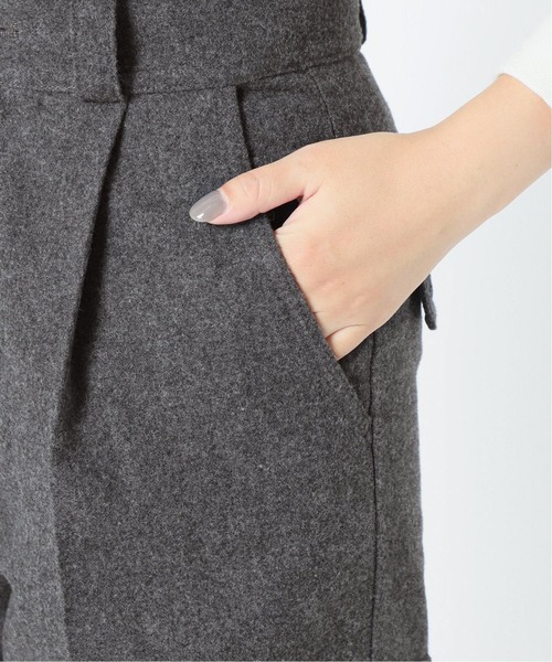 Spick & Span（スピックアンドスパン）の「#フランネル カーゴパンツ◆（カーゴパンツ・レディース・アイボリー/チャコールグレー・38/36/34）」の3枚目の写真
