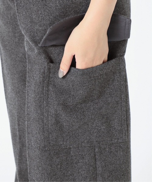 Spick & Span（スピックアンドスパン）の「#フランネル カーゴパンツ◆（カーゴパンツ・レディース・アイボリー/チャコールグレー・38/36/34）」の5枚目の写真