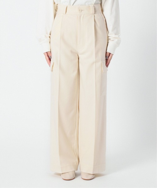 Spick & Span（スピックアンドスパン）の「#フランネル カーゴパンツ◆（カーゴパンツ・レディース・アイボリー/チャコールグレー・38/36/34）」の11枚目の写真