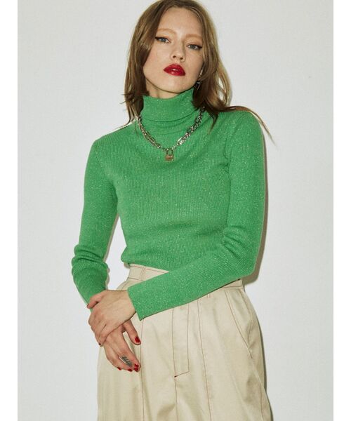 jouetie（ジュエティ）の「ベーシックタートルニット（ニット/セーター・レディース・その他2/ピンク/レッド/その他1/グリーン・MEDIUM）」の2枚目の写真