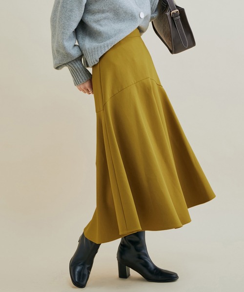 VIS（ビス）の「ひらっと揺れるマーメイドスカート（スカート・レディース・ブラック/ベージュ/イエロー・S/M）」の10枚目の写真