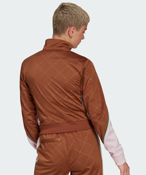 アディダス キャメル ナイロン トラックトップ ジャージ LiSA