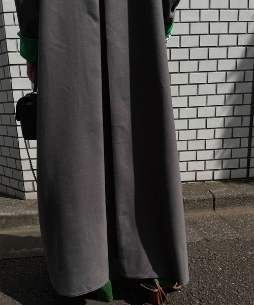 即完売の緑】REVERSIBLE STAND COLLAR COAT