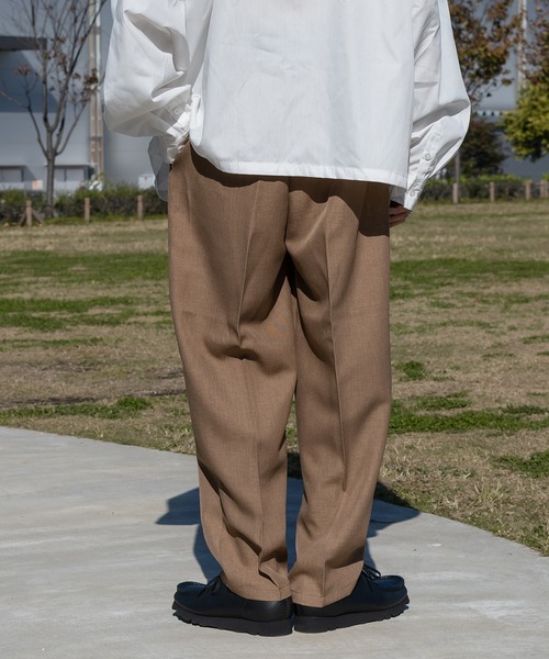 kutir（クティール）の「センタープレステーパードパンツ（スラックス・メンズ・ブラック/ダークブラウン/カーキ/オレンジ・SMALL/MEDIUM/LARGE）」の20枚目の写真