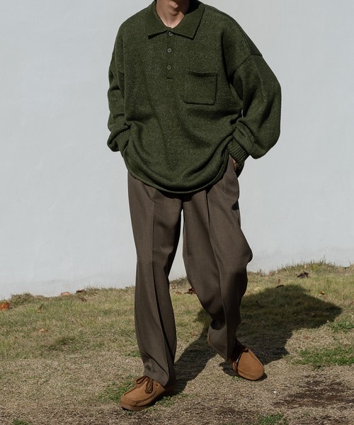 kutir（クティール）の「センタープレステーパードパンツ（スラックス・メンズ・ブラック/ダークブラウン/カーキ/オレンジ・SMALL/MEDIUM/LARGE）」の7枚目の写真