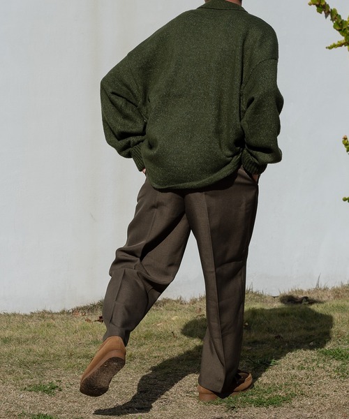 kutir（クティール）の「センタープレステーパードパンツ（スラックス・メンズ・ブラック/ダークブラウン/カーキ/オレンジ・SMALL/MEDIUM/LARGE）」の21枚目の写真