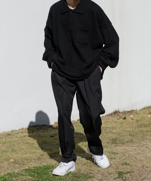 kutir（クティール）の「センタープレステーパードパンツ（スラックス・メンズ・ブラック/ダークブラウン/カーキ/オレンジ・SMALL/MEDIUM/LARGE）」の14枚目の写真